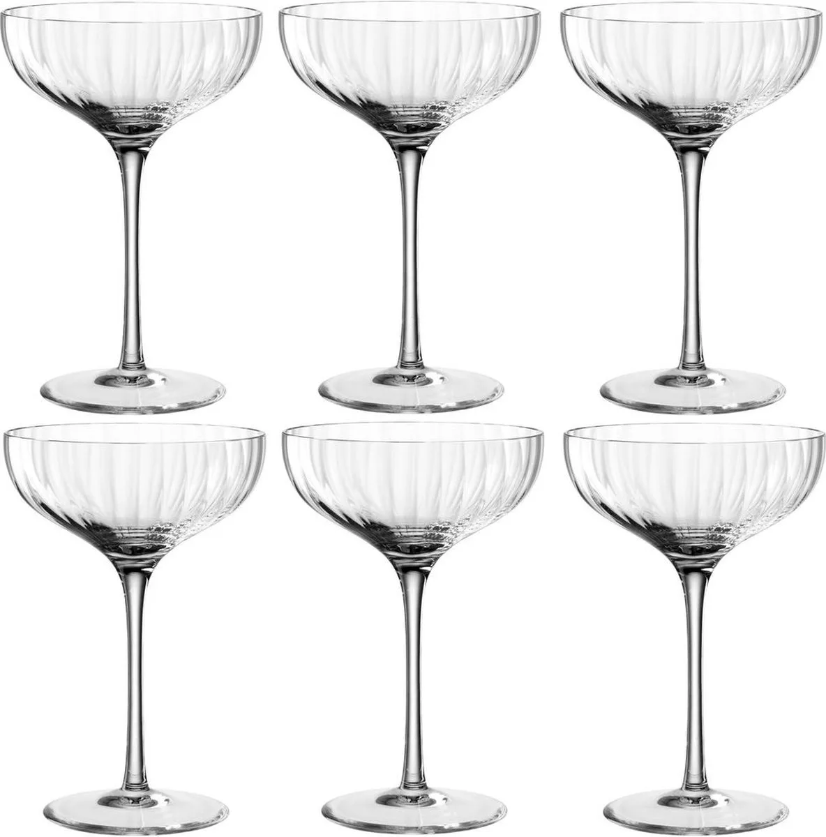 POESIA Champagnecoupe 260ml - set/6 van Leonardo in Transparant – productfoto