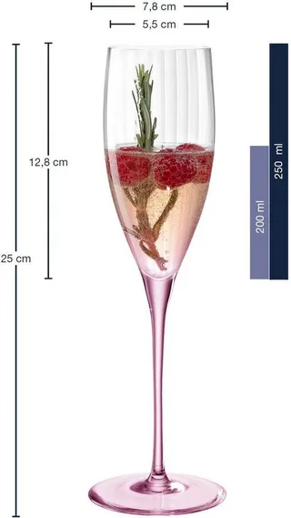 POESIA Champagneglas 250 ml rosé - set/6 by Leonardo in Rose – product photo 4 of 4