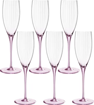 POESIA Champagneglas 250 ml rosé - set/6 by Leonardo in Rose – product photo 1 of 4