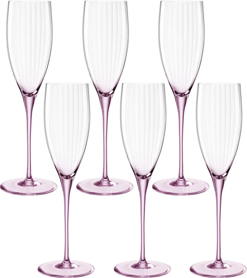 POESIA Champagneglas 250 ml rosé - set/6 by Leonardo in Rose – product photo 1 of 4