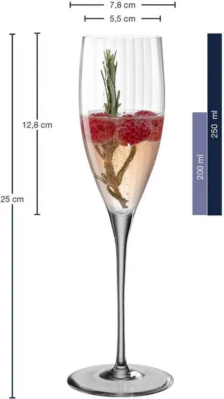 POESIA Champagneglas 250ml - set/6 by Leonardo in Grey – product photo 4 of 4