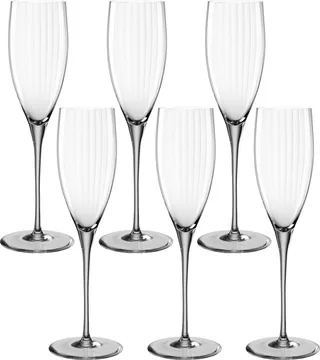 POESIA Champagneglas 250ml - set/6 by Leonardo in Grey – product photo 1 of 4