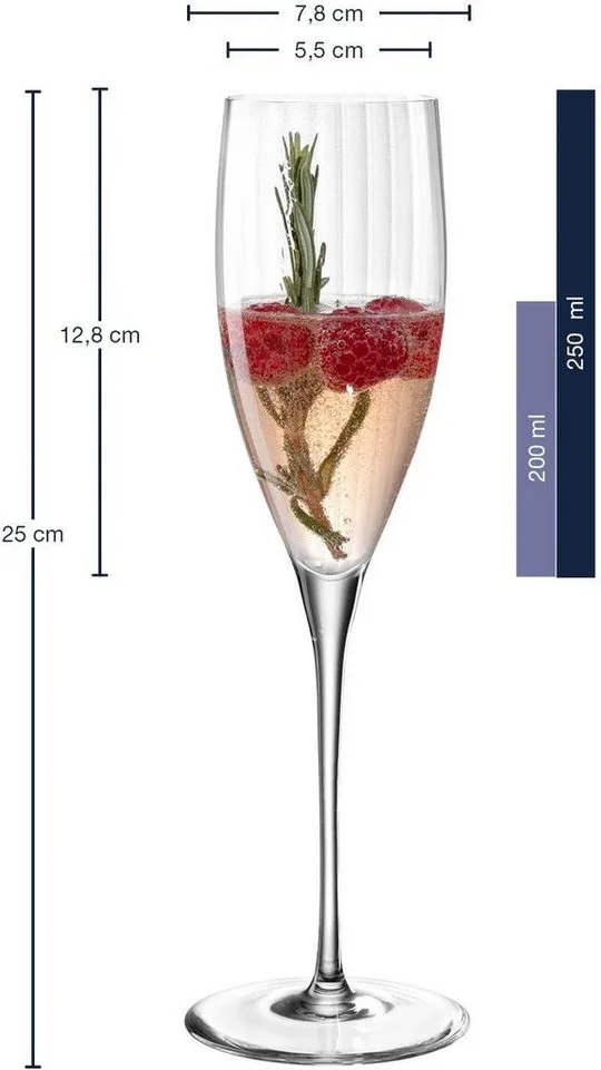 POESIA Champagneglas 250ml - set/6 by Leonardo in Transparent – product photo 5 of 5