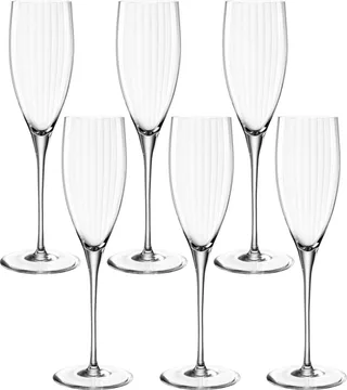 POESIA Champagneglas 250ml - set/6 by Leonardo in Transparent – product photo 1 of 5