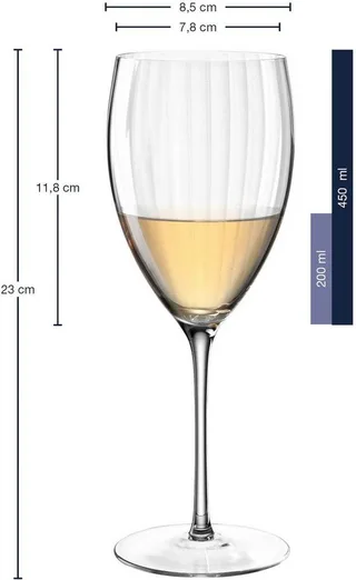POESIA Witte wijnglas 450ml - set/6 by Leonardo in Transparent – product photo 5 of 5