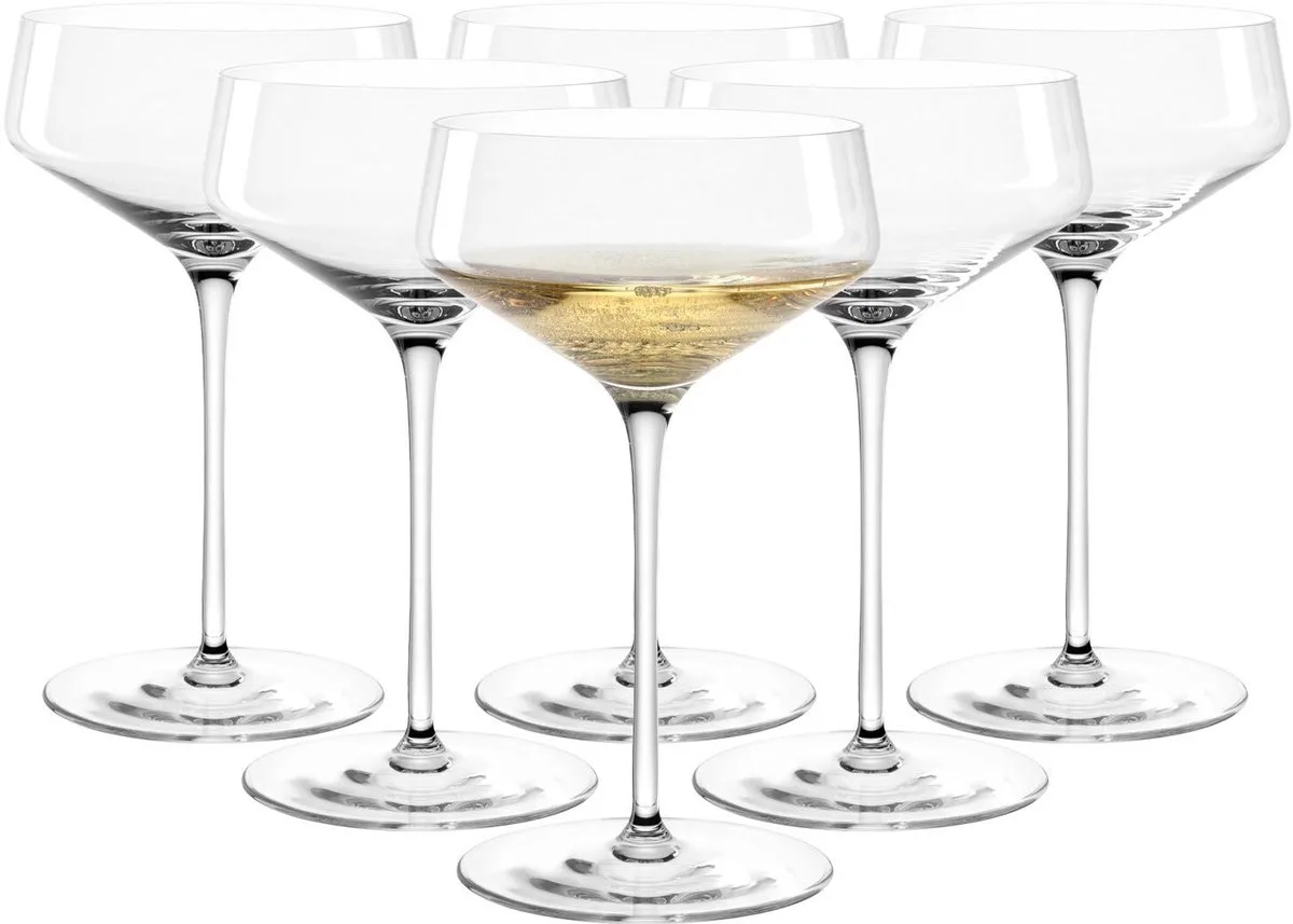 PUCCINI Champagnecoupe 350ml - set/6 van Leonardo in Transparant – productfoto