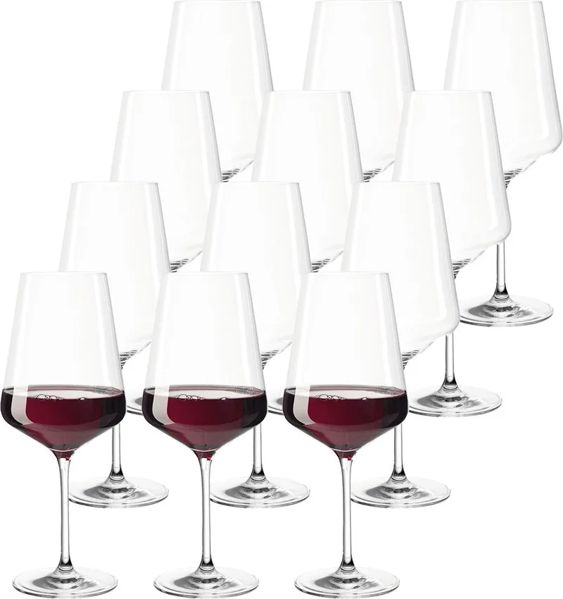 Rode Wijnglazen Puccini 750 ml - 12 Stuks by Leonardo in Transparent – product photo