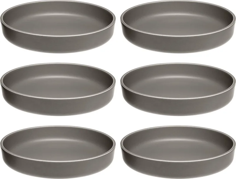 Roma bord diep 20cm - set/6 by Leonardo in Taupe – product photo