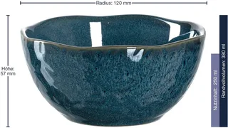 Schalen Matera ø 12.0 cm Set van 6 by Leonardo in Blue – product photo 3 of 5