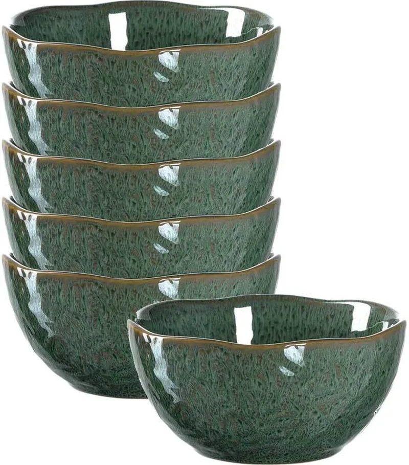 Schalen Matera ø 12.0 cm Set van 6 by Leonardo in Green – product photo
