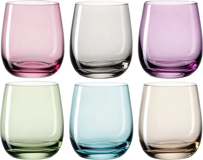 SORA drinkglas assorti 250 ml - set/6 by Leonardo in Multicolour – product photo 1 of 2