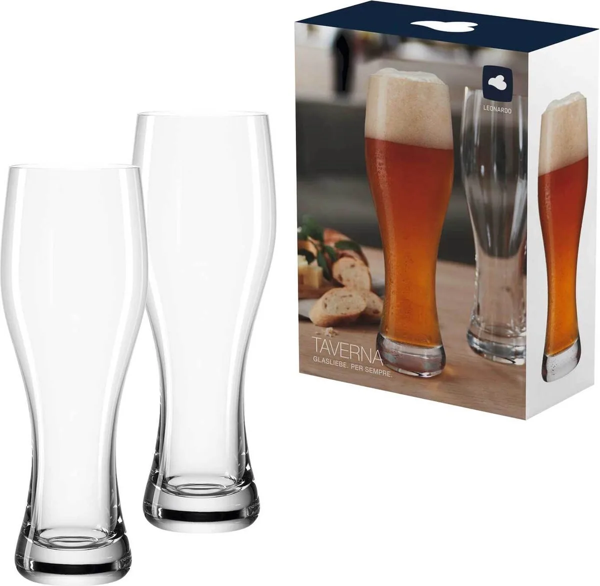 TAVERNA Speciaalbierglas 330 ml - set/2 van Leonardo in Transparant – productfoto
