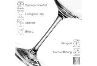 TIVOLI Rode wijnglas 700ml - set/6 by Leonardo in Transparent – product photo 3 of 5