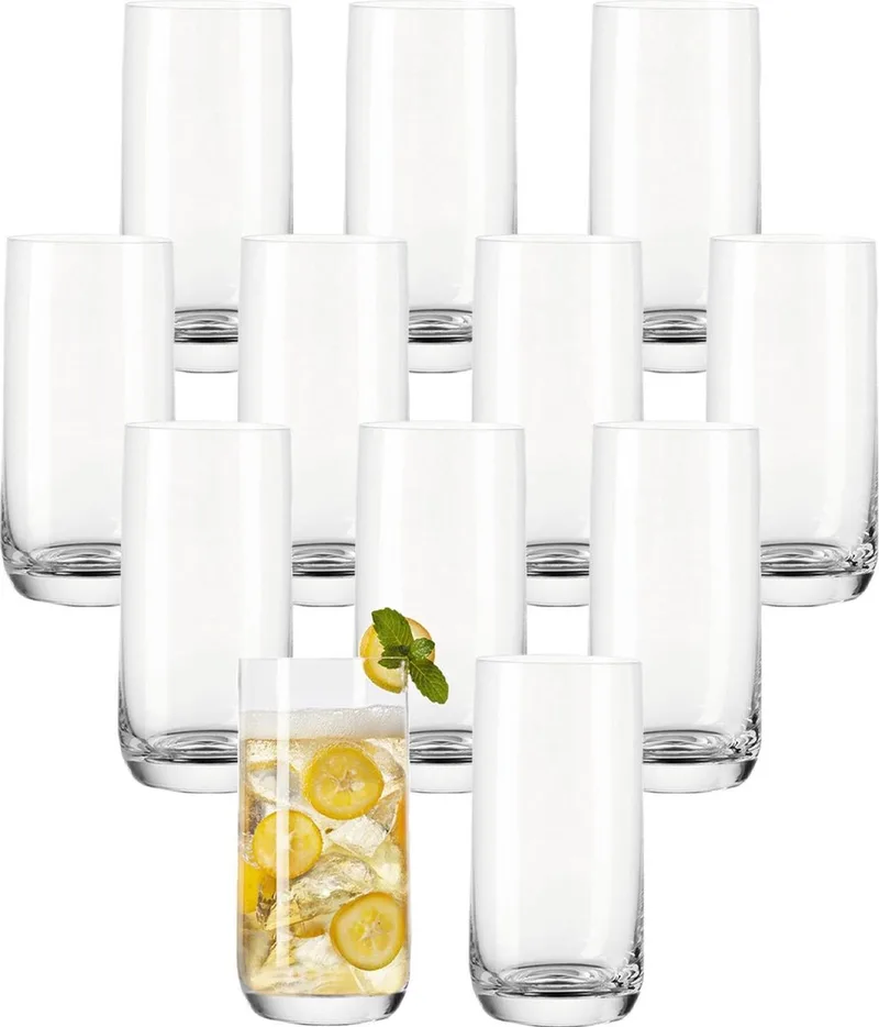 Trinkglas Daily 330 ml Set van 12 von Leonardo in Transparent – Produktfoto