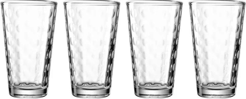 Trinkgläser Optic 540 ml Set van 4 by Leonardo in Transparent – product photo 1 of 4