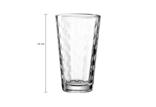 Trinkgläser Optic 540 ml Set van 4 by Leonardo in Transparent – product photo 2 of 4