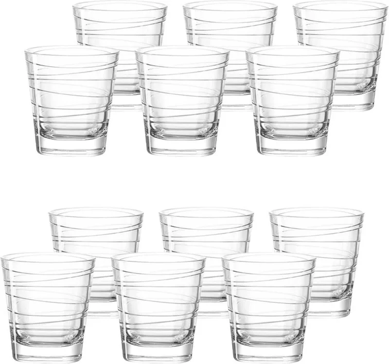 Trinkgläser Vario 250 ml Set van 12 by Leonardo in Transparent – product photo