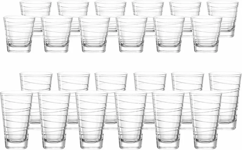 Trinkgläser Vario Set van 24 de Leonardo en Transparent – photo produit