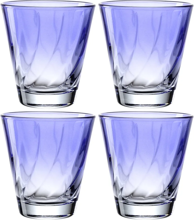 TWIST drinkglas 215ml - SET/4 by Leonardo in Blue – product photo 1 of 4