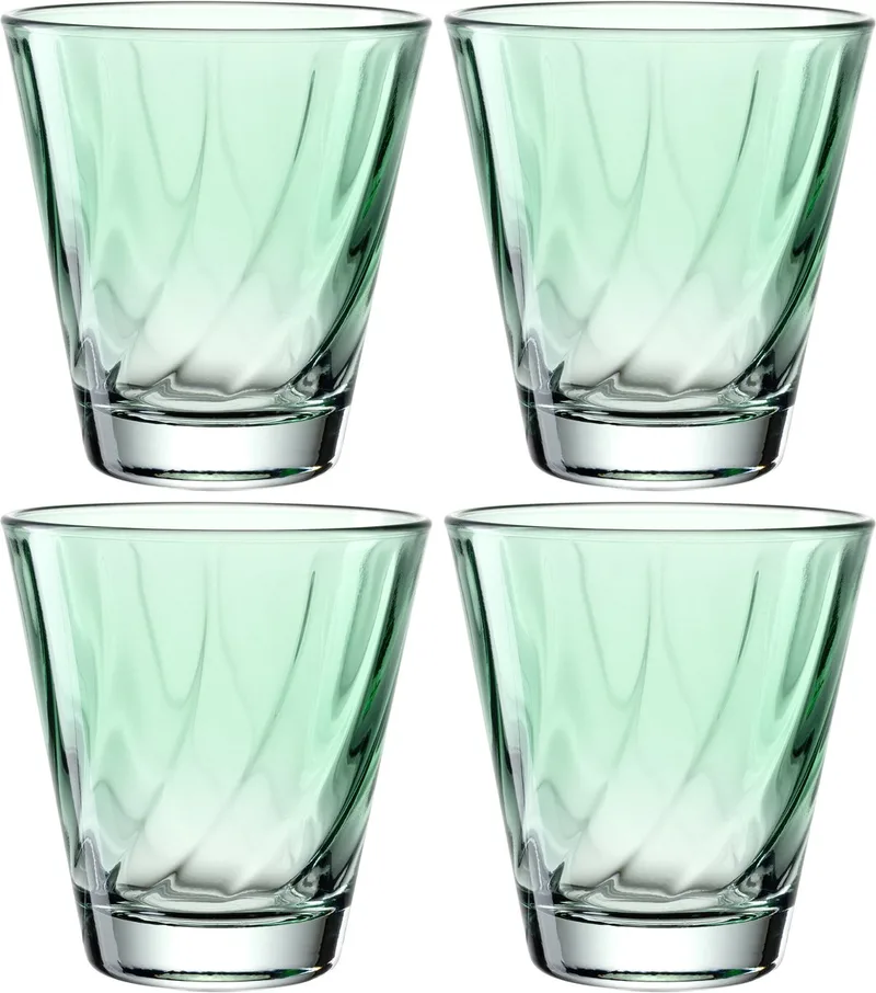 TWIST drinkglas 215ml - SET/4 von Leonardo in Grün – Produktfoto 1 von 4