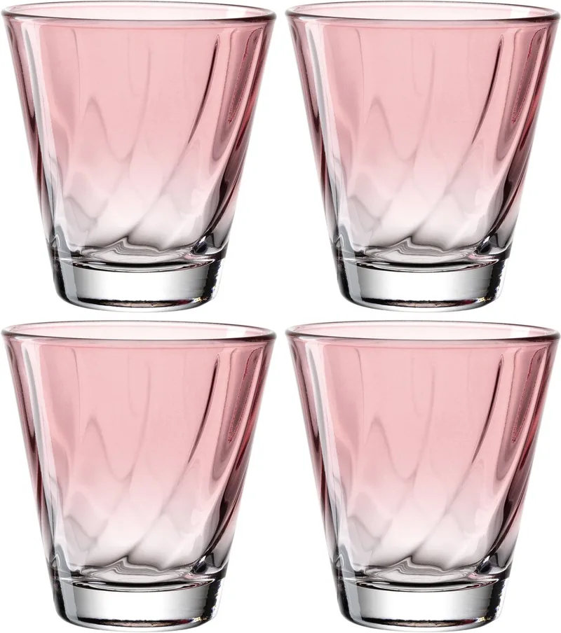 TWIST drinkglas 215ml - SET/4 by Leonardo in Red – product photo