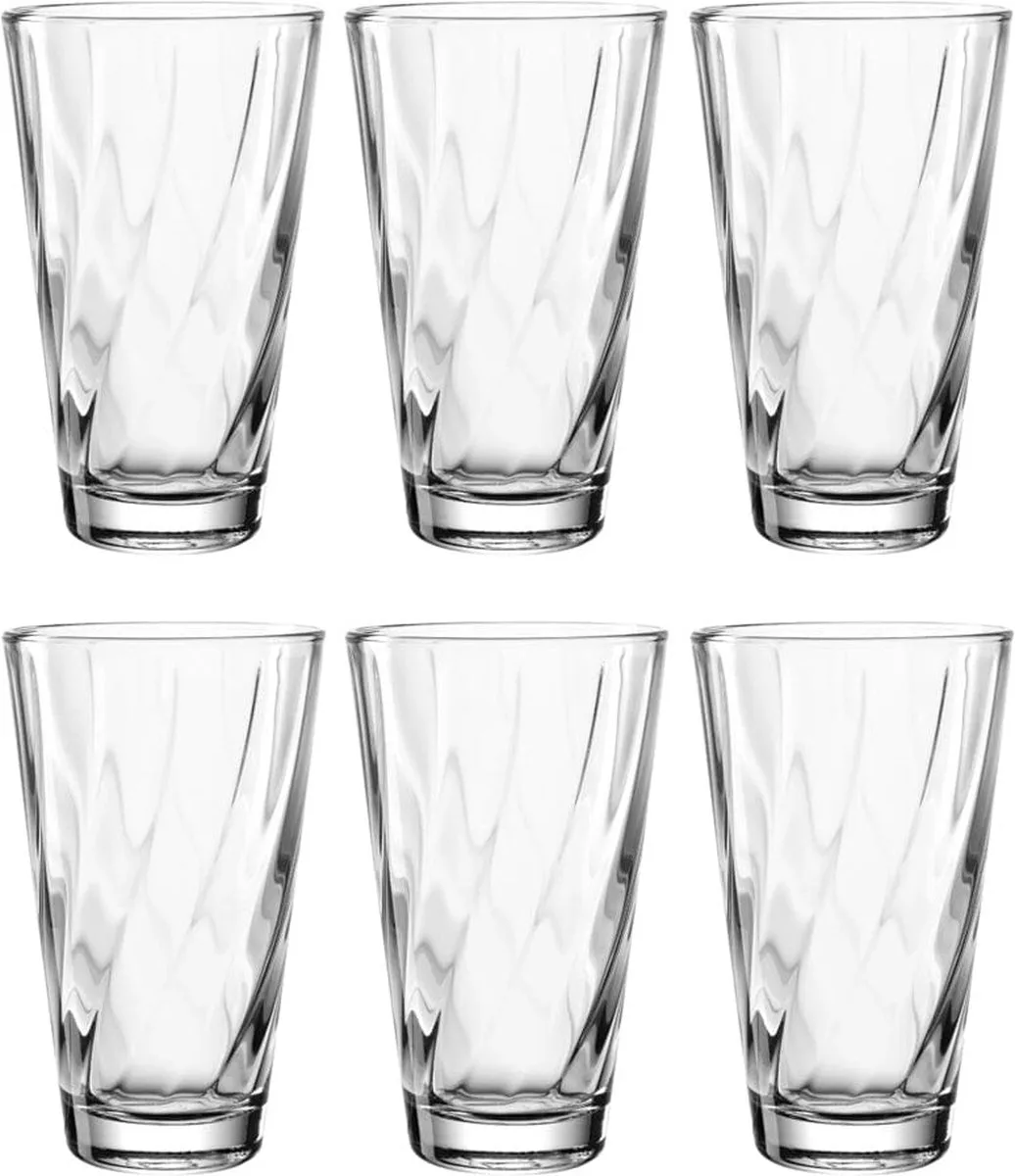 TWIST Longdrinkglas 300ml - set/6 van Leonardo in Transparant – productfoto