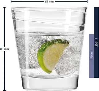VARIO drinkglas 250 ml - set/6 fra Leonardo i Gennemsigtig – produktbillede 4 af 5