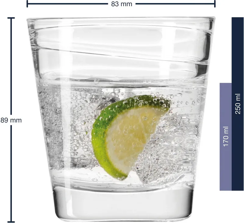 VARIO drinkglas 250 ml - set/6 fra Leonardo i Gennemsigtig – produktbillede 4 af 5