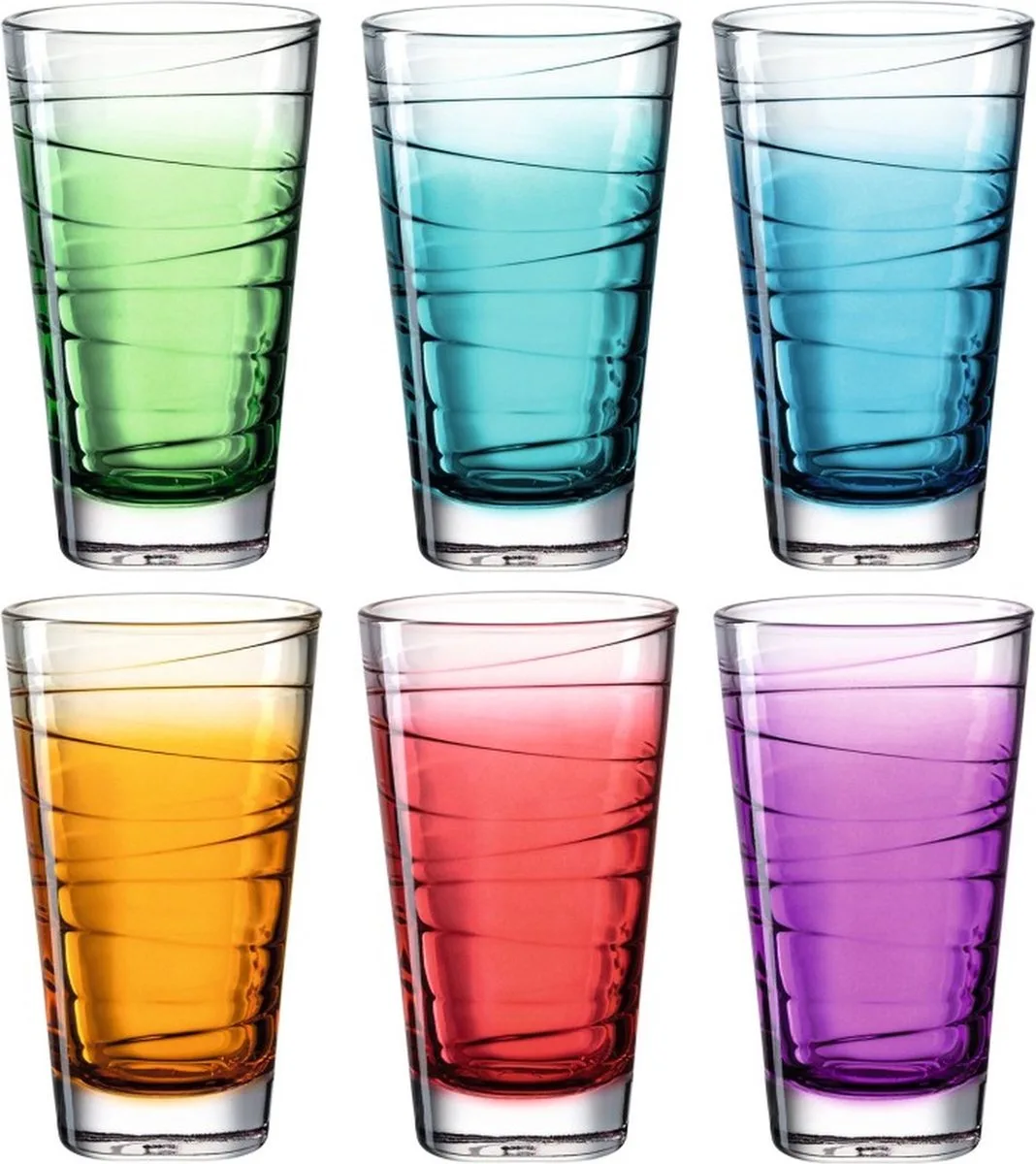 VARIO Drinkglas assorti 280ml - set/6 van Leonardo – productfoto