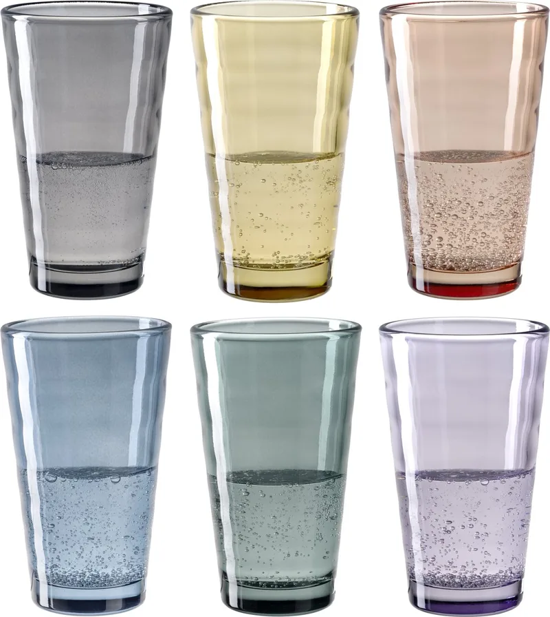 VERSO longdrinkglas 300ml - set/6 by Leonardo in Assorti – product photo