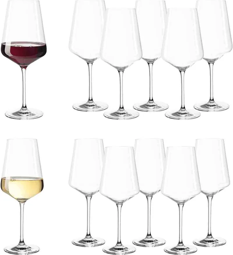 Wein- und Sektgläser Puccini Set van 12 by Leonardo in Transparent – product photo