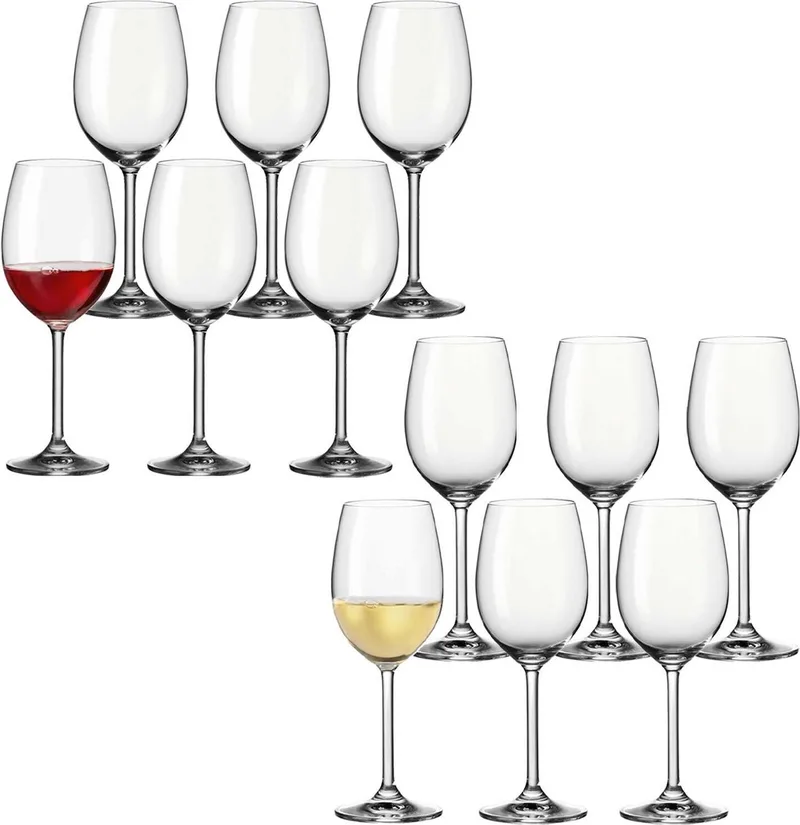 Weingläser Daily Set van 12 by Leonardo in Transparent – product photo