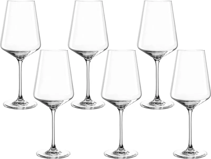 Wijnglazen set / wine glasses / royal style wine cups - Crystal Glass, High Quality - - Perfect for Home, Restaurants and Parties de Leonardo – photo produit