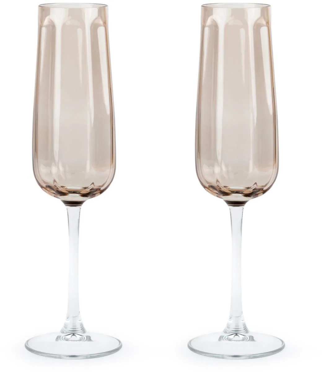 Champagneglazen flutes Corvina - set van 2 stuks by Leopold Vienna in Zand – product photo