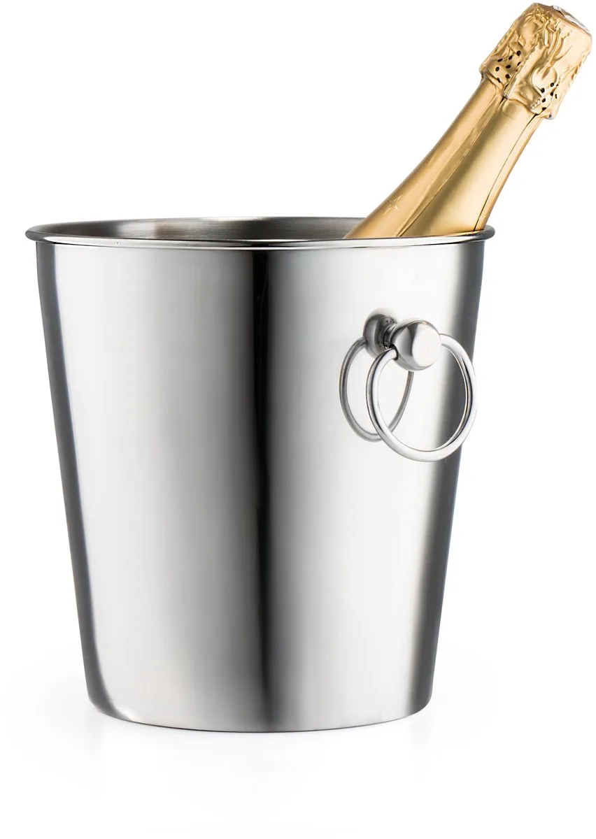 Champagnekoeler RVS van Leopold Vienna in Zilver – productfoto