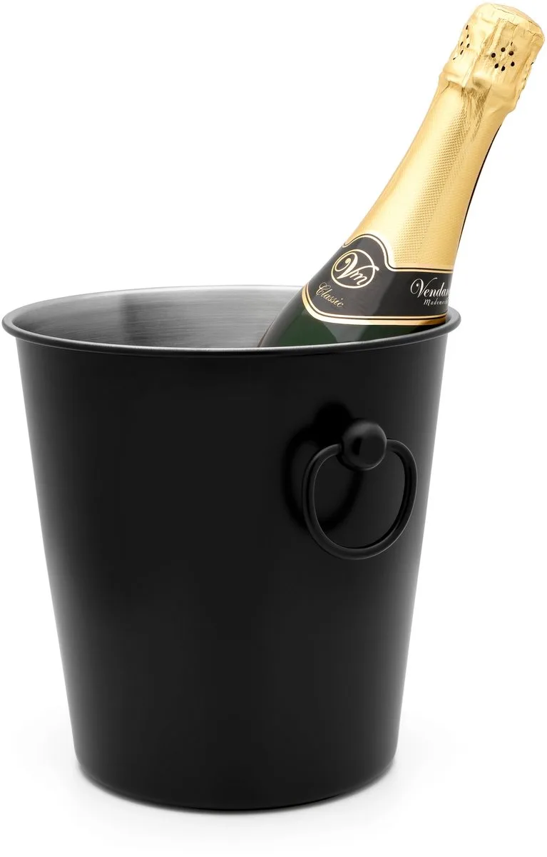 Champagnekoeler RVS van Leopold Vienna in Zwart – productfoto