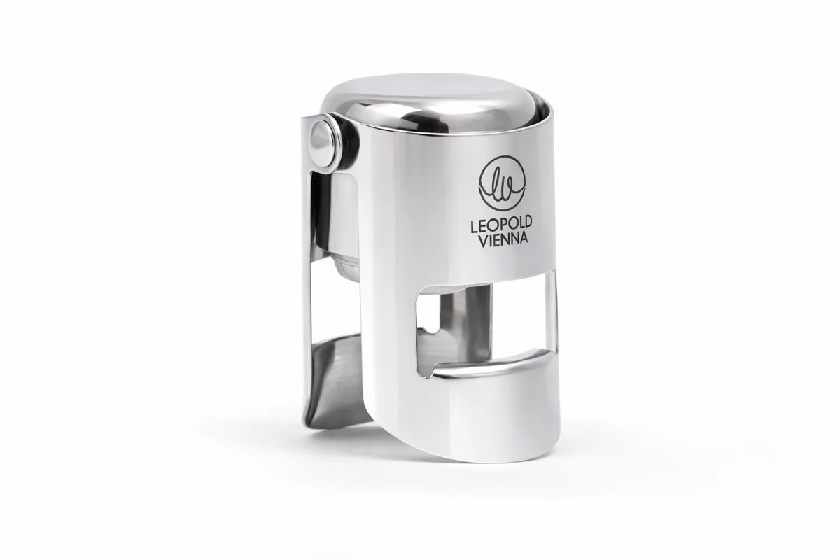 Champagnestopper de Leopold Vienna en Argent – photo produit