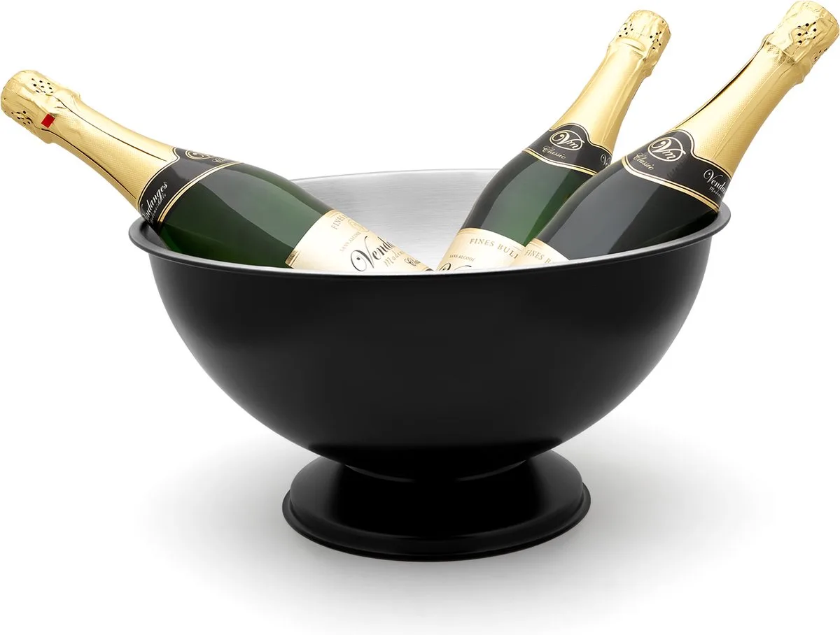 Classic II Champagneschaal - Champagnekoeler by Leopold Vienna in Black – product photo