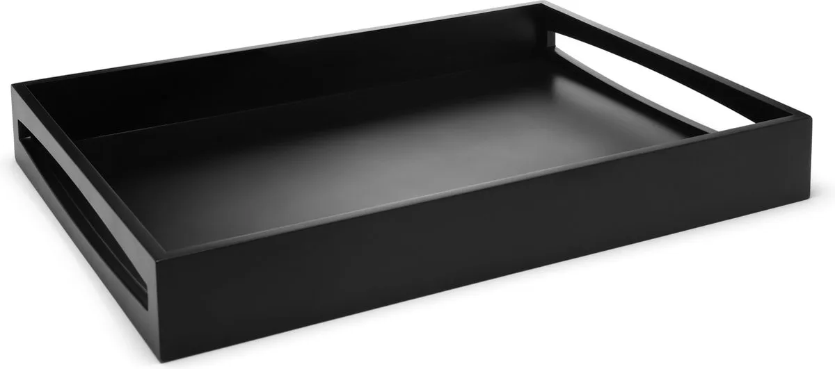 Dienblad rechthoek 47,5x35x6cm MDF van Leopold Vienna in Zwart – productfoto