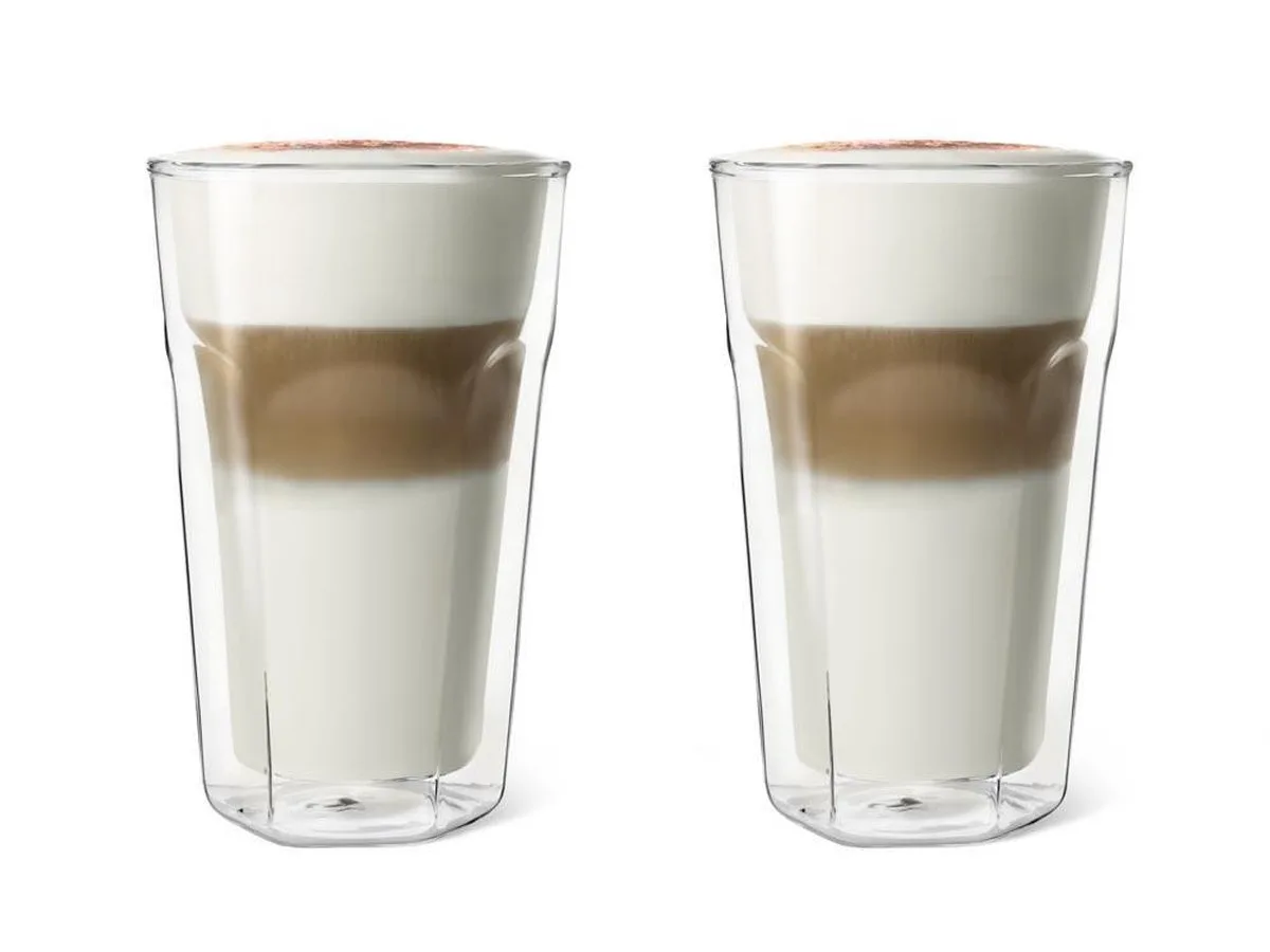 Dubbelwandige latte macchiato glazen 280ml (set van twee stuks) de Leopold Vienna en Transparent – photo produit