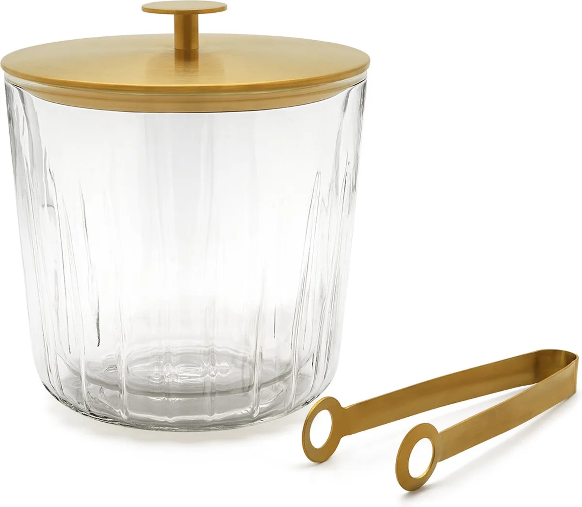 IJsemmer met deksel dubbelwandig - Arinto 1 L glas/RVS de Leopold Vienna en Transparent – photo produit