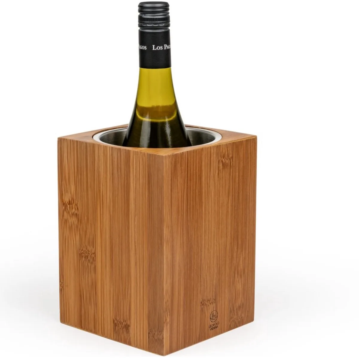 Wijnkoeler Barolo bamboe van Leopold Vienna in Bruin – productfoto