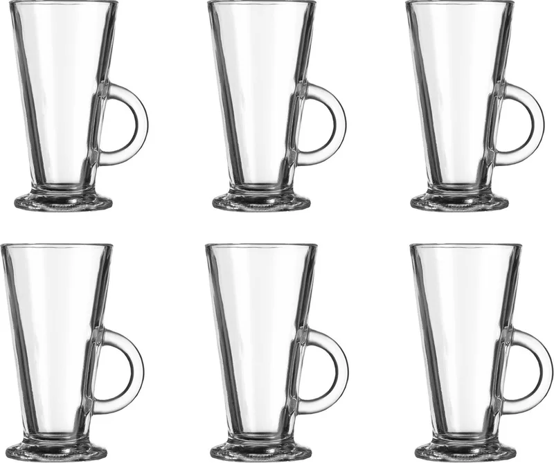 Acapulco Latte Macchiato Glazen - 28 cl - 6 stuks - Mooie Koffieglazen - Theeglazen - Koffieglas van Libbey in Transparant – productfoto