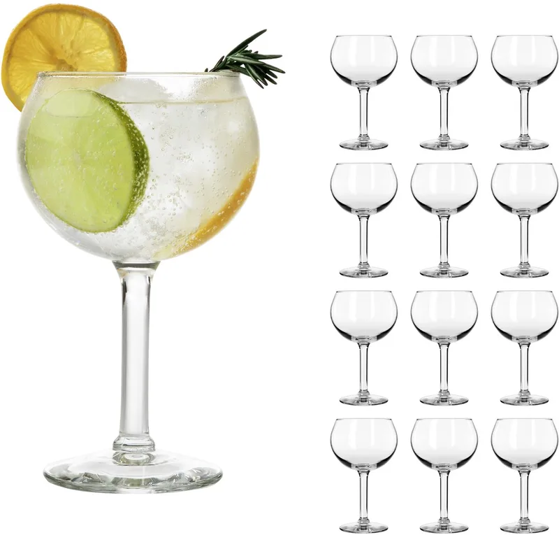Citation Waterglazen - Drinkglazen Set - Geperst Glas Met Reliëf - 407 ml - 12 Stuks by Libbey in Transparent – product photo