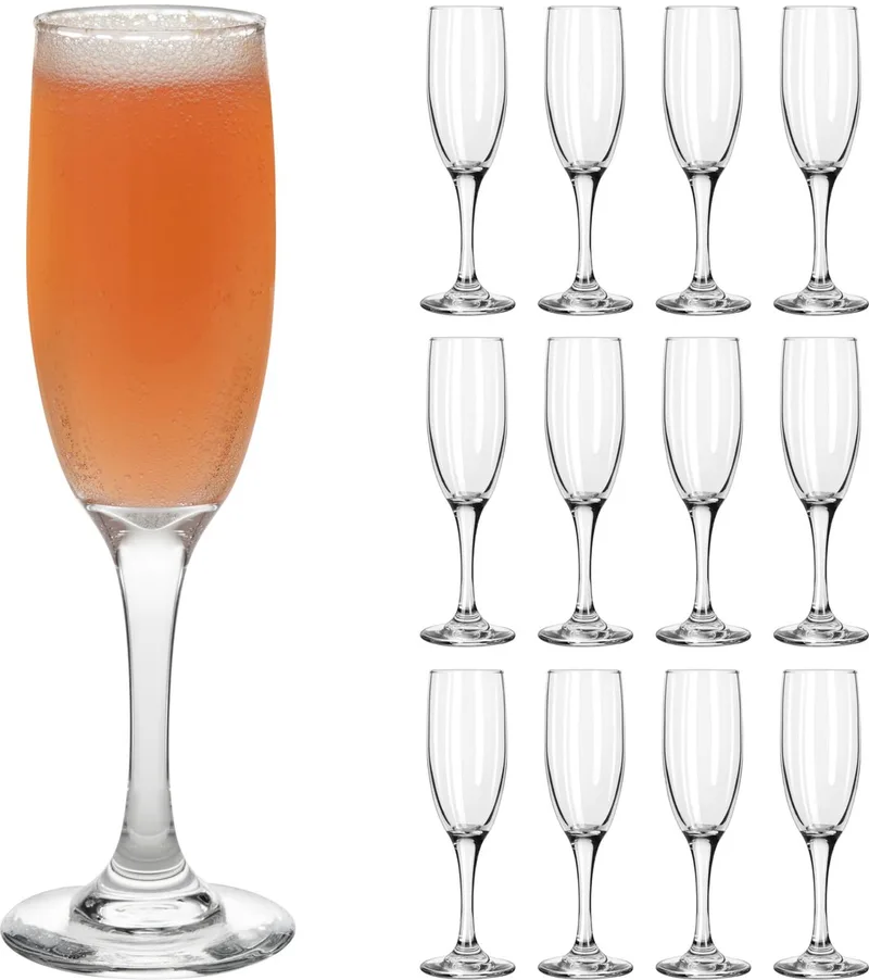 Embassy Champagneglazen - Sektglazen Set - Vaatwasserbestendig - 177 ml - 12 Stuks by Libbey in Transparent – product photo
