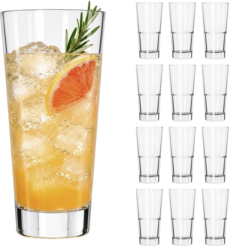 Endeavor Cooler Drinkglazen - Waterglazen Set - Ster Motief - 592 ml - 12 Stuks von Libbey in Transparent – Produktfoto