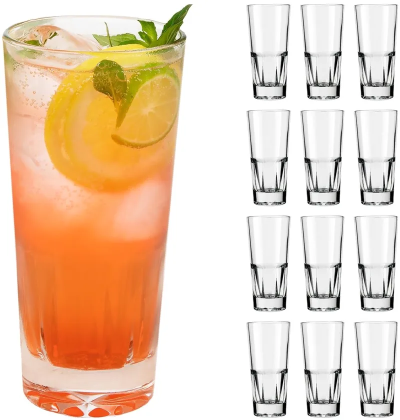 Gallery Tumblerglazen - Stapelbare Drinkglazen - Helder Glas - 340 ml - 12 Stuks von Libbey in Transparent – Produktfoto