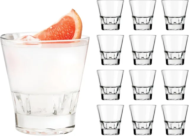 Gallery Whiskyglazen - Stapelbare Tumbler Set - 259 ml - 12 Stuks