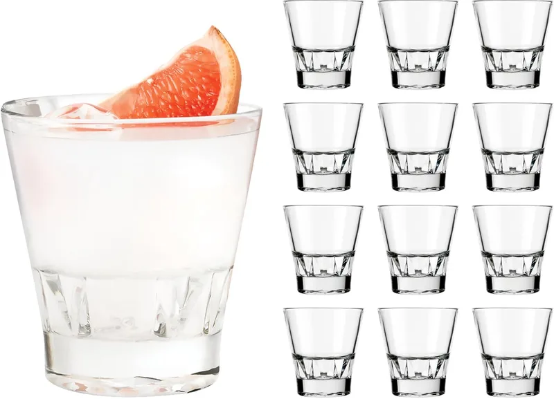 Gallery Whiskyglazen - Stapelbare Tumbler Set - 259 ml - 12 Stuks de Libbey en Transparent – photo produit