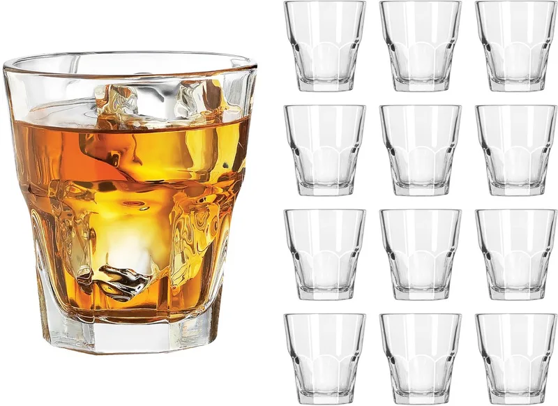 Gibraltar Whiskyglas - Tumbler Set - Geperst Glas - 163 ml - 12 Stuks by Libbey in Transparent – product photo